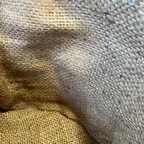 Rattan Basket with Hessian Liner [Small]