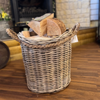 Oval Basket With Rope Handle