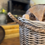 Oval Basket With Rope Handle