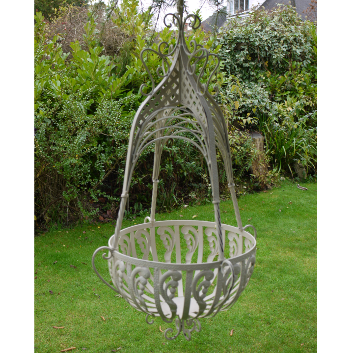 Cream Hanging Basket