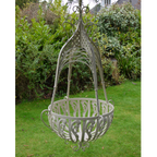 Cream Hanging Basket