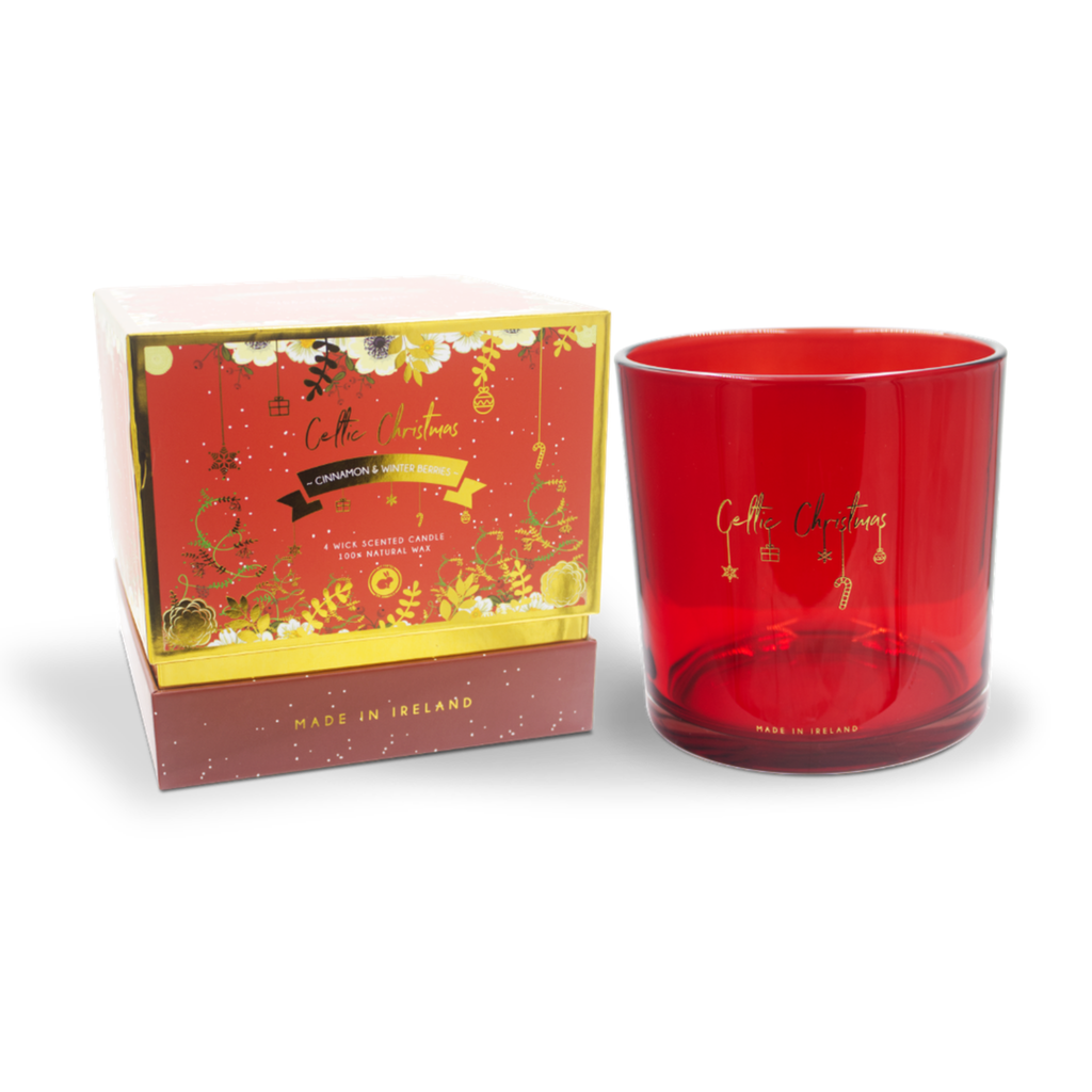 Cinnamon & Winter Berries Candle (4 Wick)