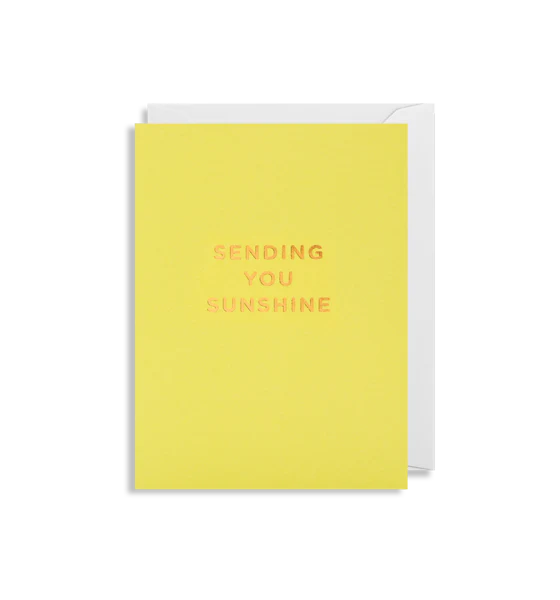 "Sending You Sunshine" Card