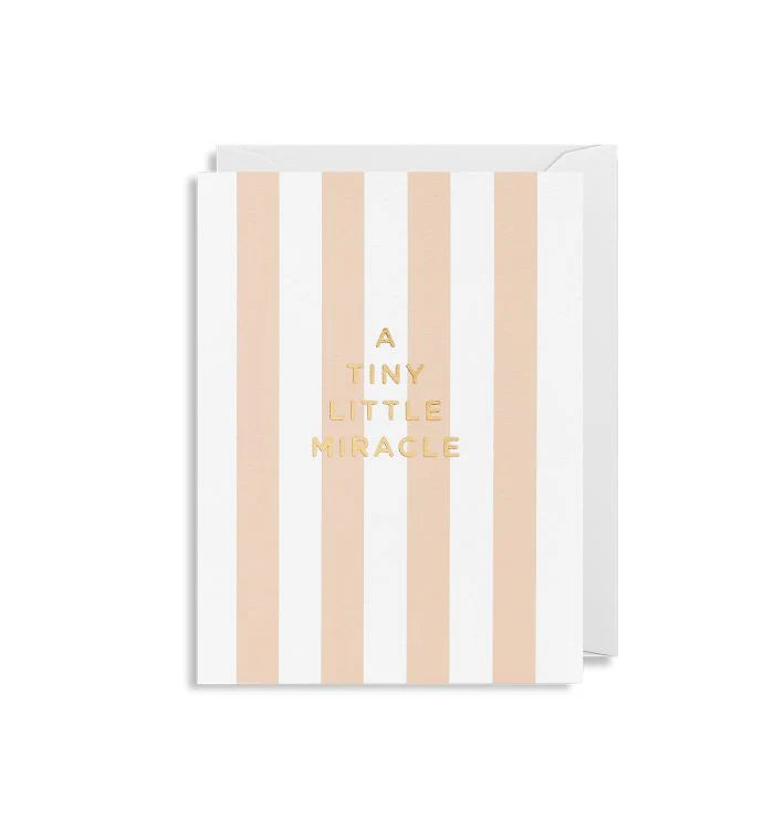"A Tiny Little Miracle" Girl Card