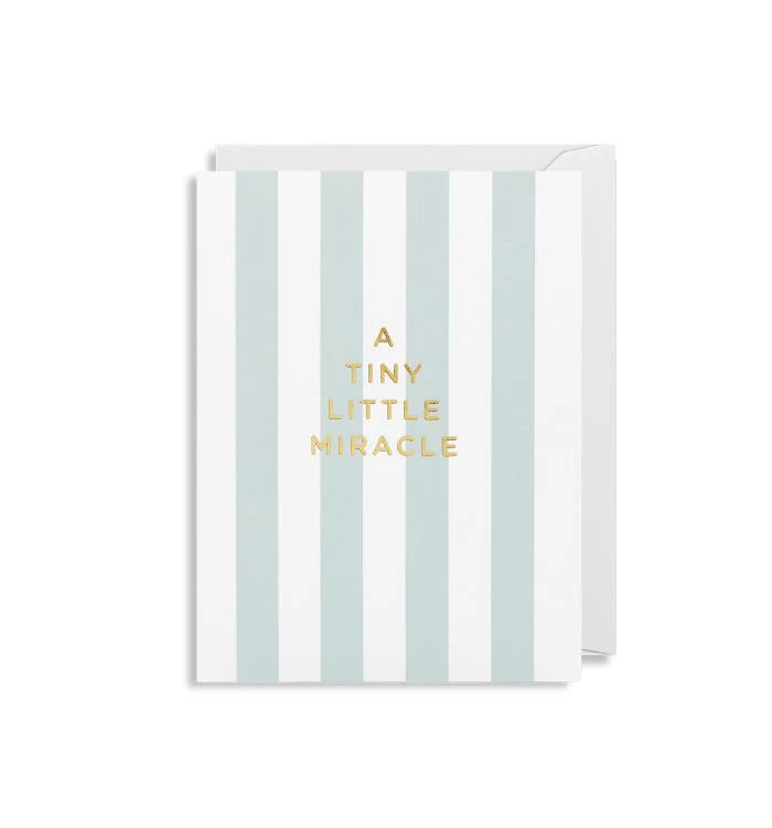 "A Tiny Little Miracle" Boy Card