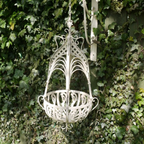 Cream Hanging Basket