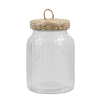 Storage Jar with Wicker Lid