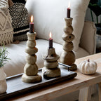 Stone Candlestick Holder