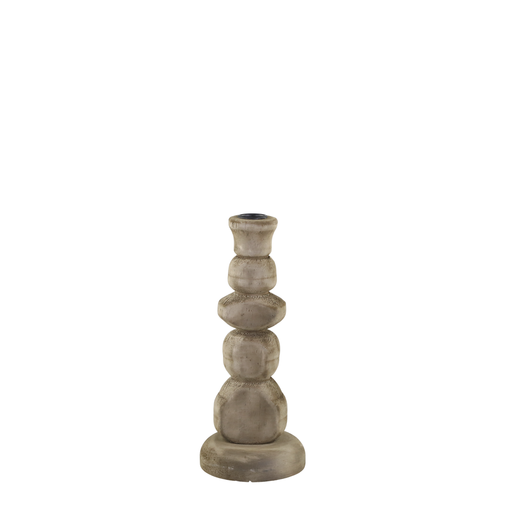 Stone Candlestick Holder