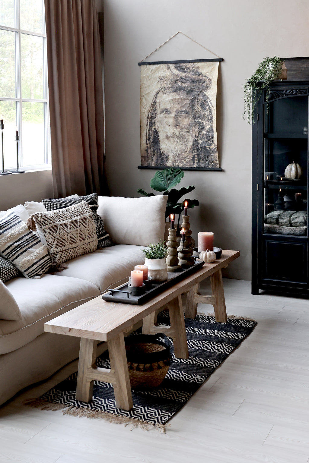 Stone Candlestick Holder