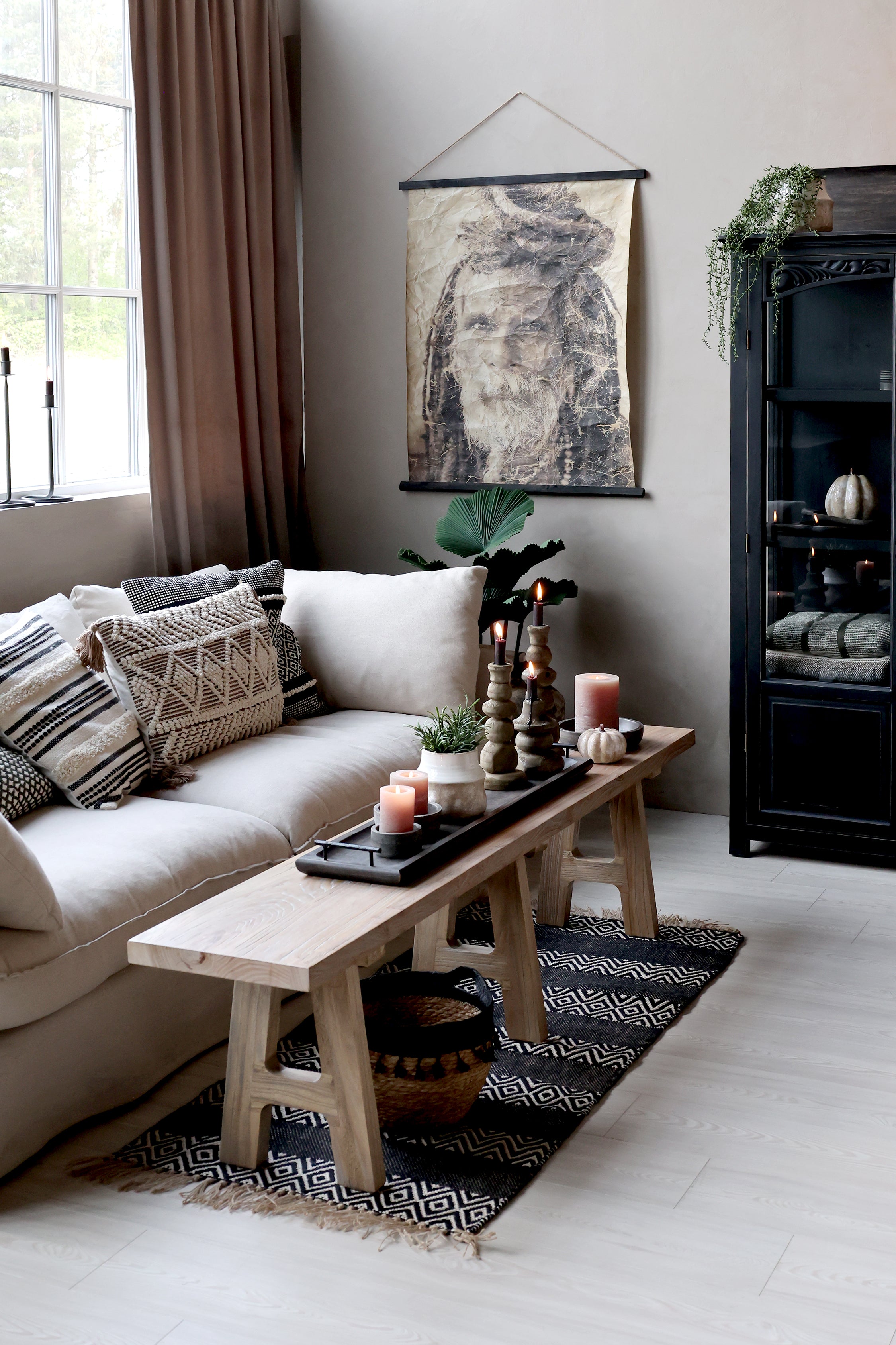 Stone Candlestick Holder