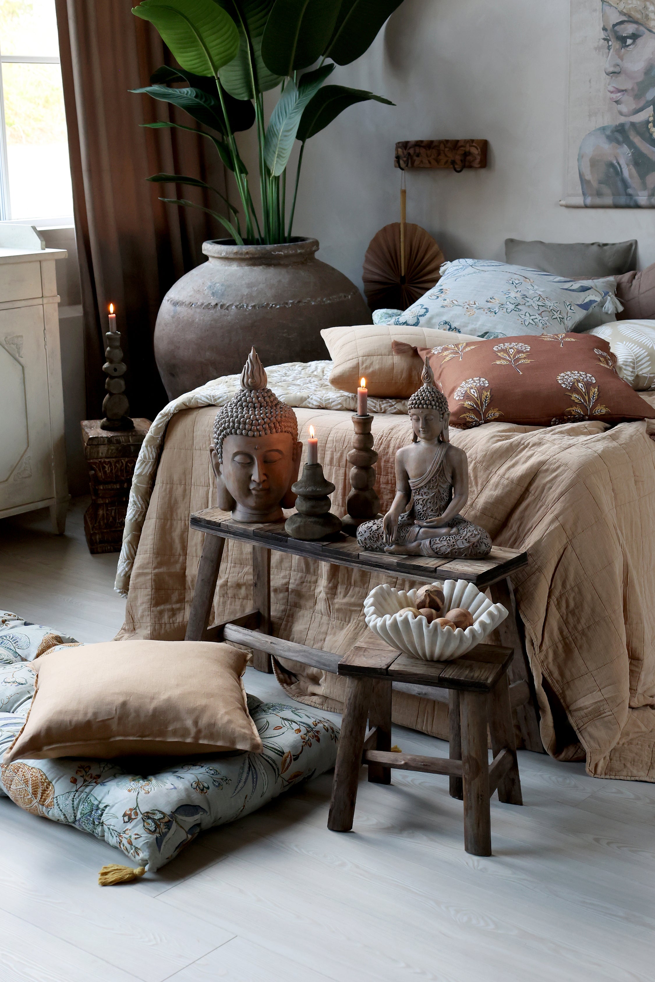 Stone Candlestick Holder