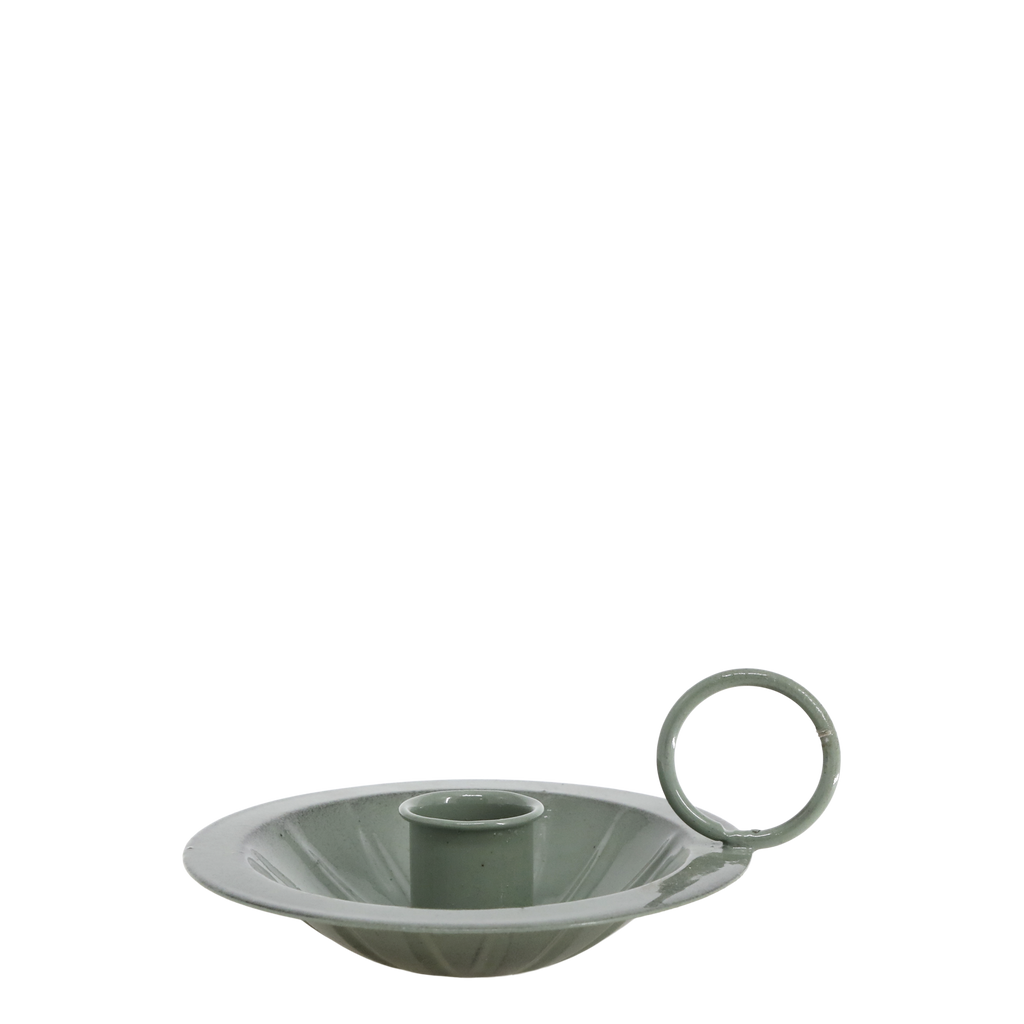 Green Chamberstick Holder