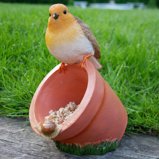 Robin Pot Bird Feeder