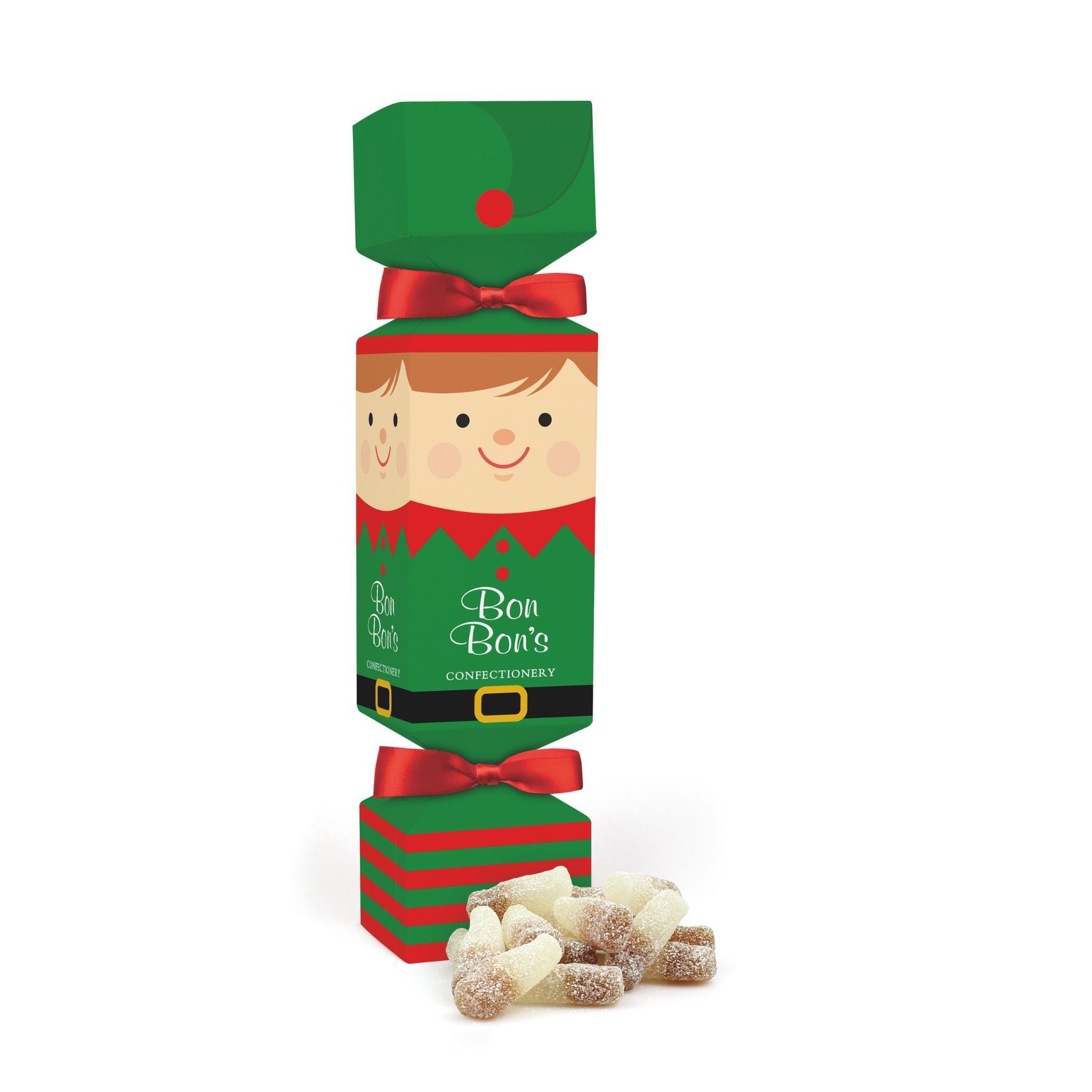 Elf Christmas Cracker - Fizzy Cola Bottles