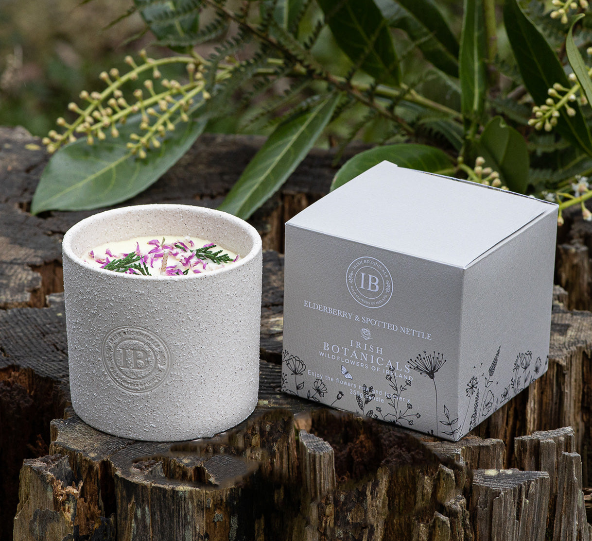 Elderberry & Netle Ceramic Candle