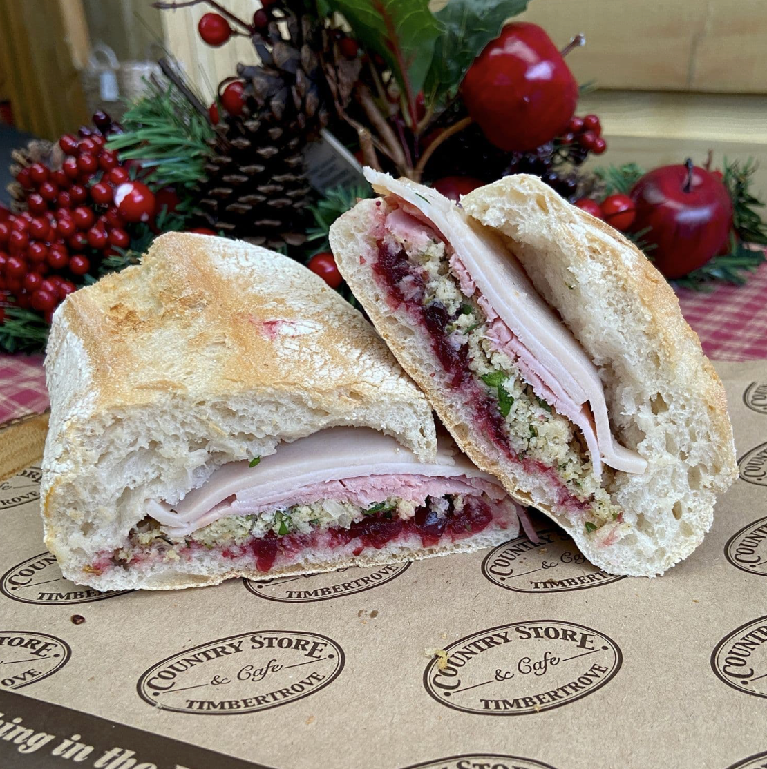 Turkey & Ham Christmas Sandwich