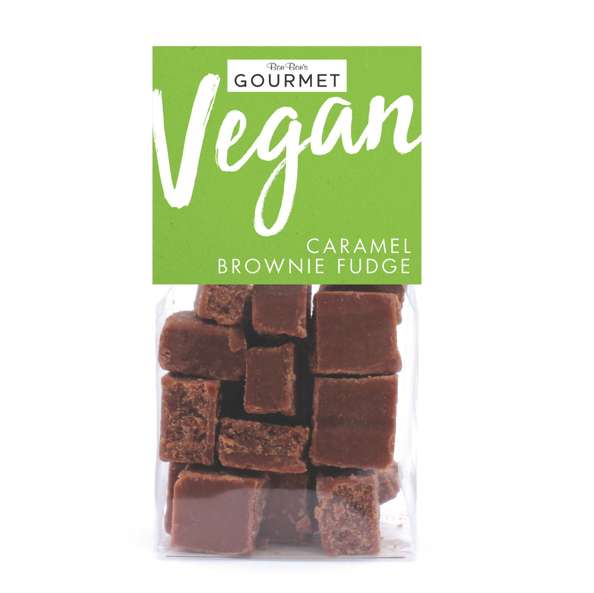 Vegan Caramel Brownie Fudge Squares