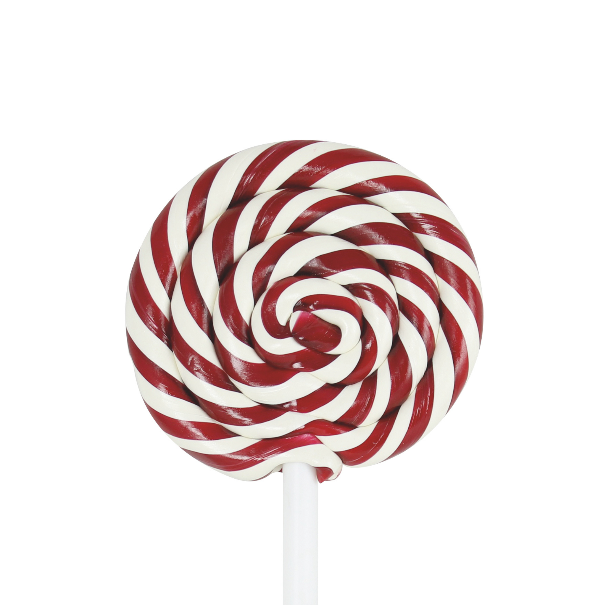 Spiral Red & White Lollipop
