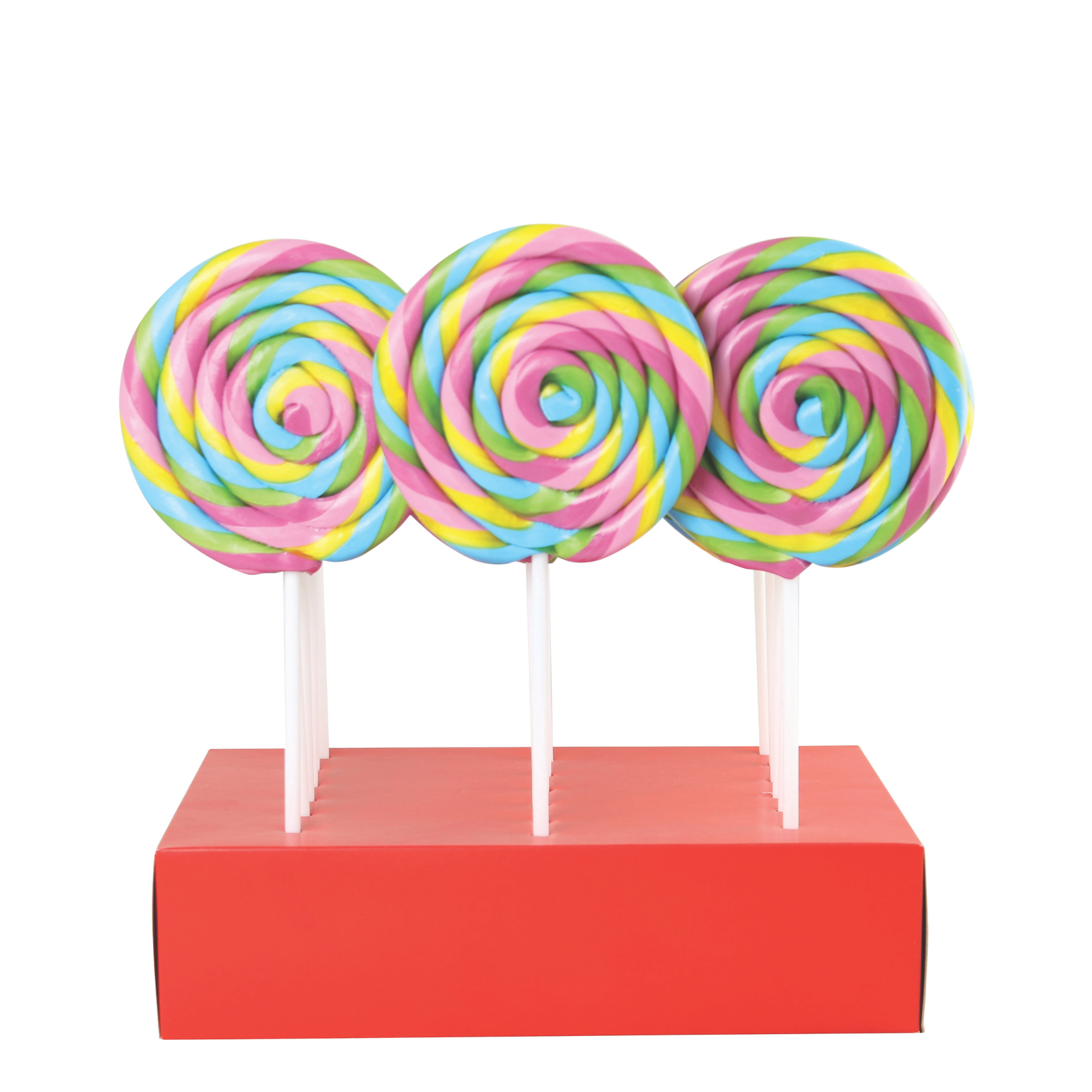 Strawberry Spiral Lollipop
