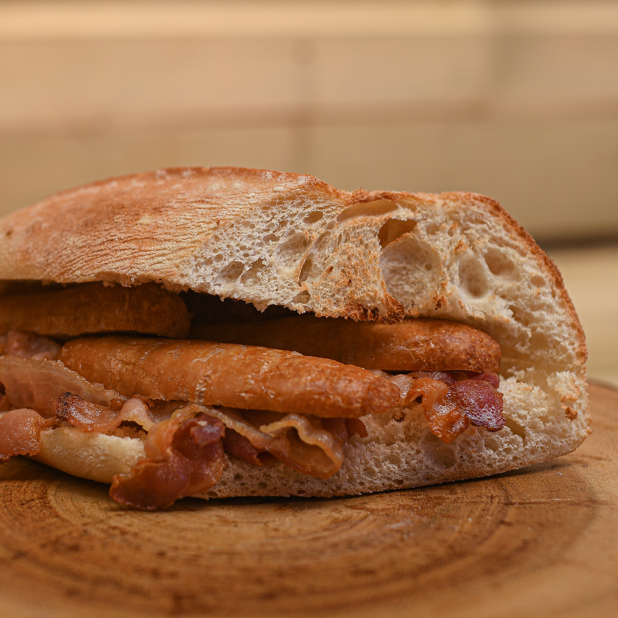 Bacon & Sausage Panini