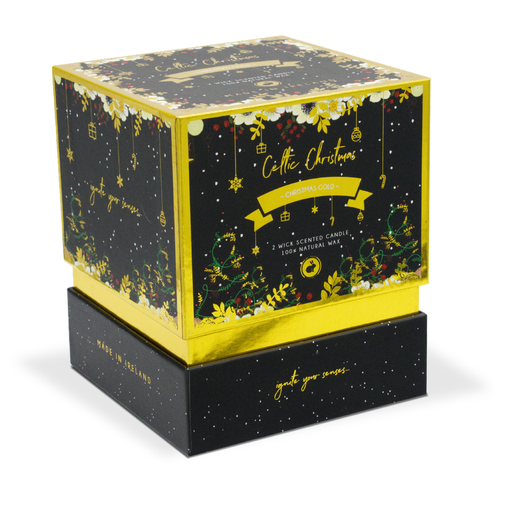 Christmas Gold Candle (2 Wick)