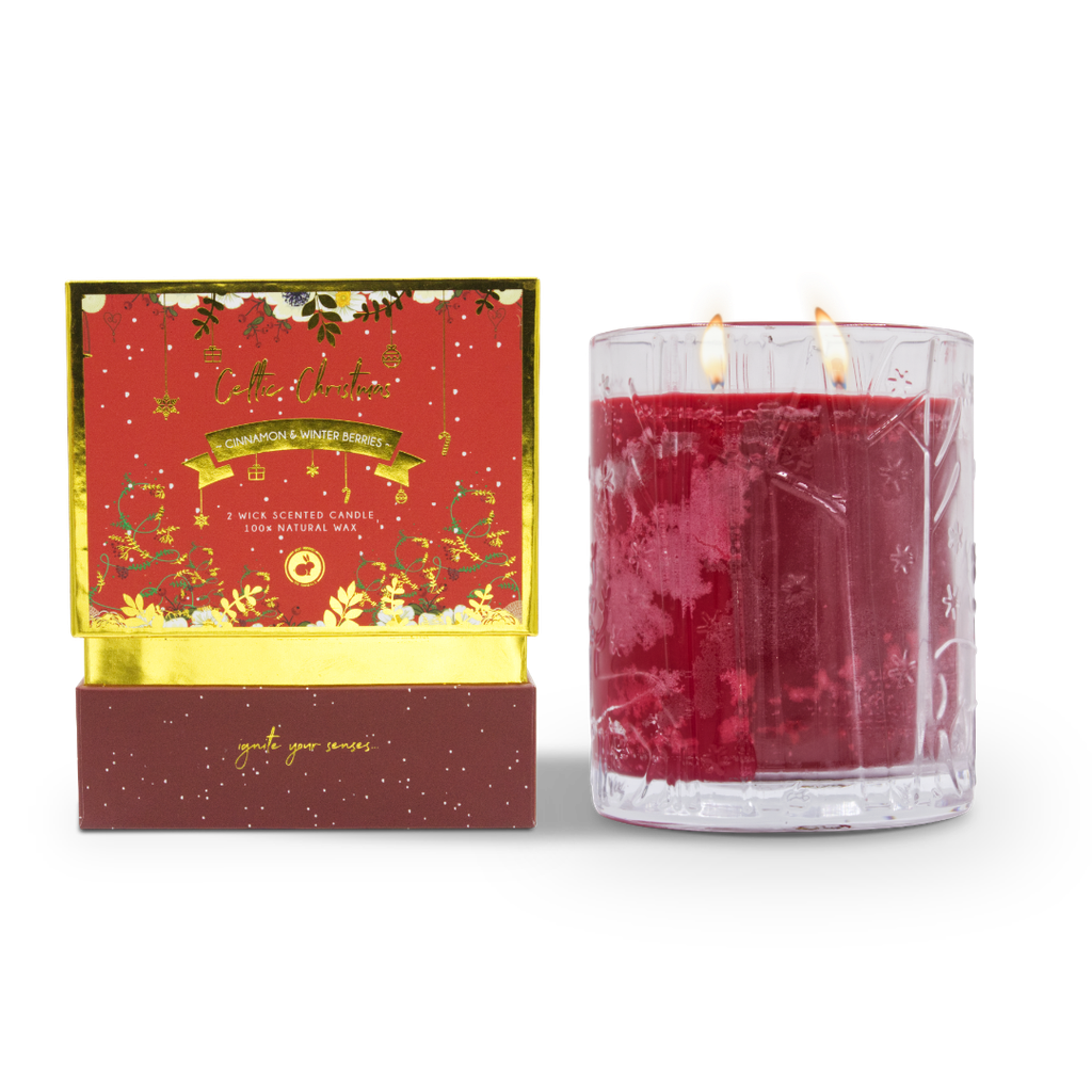 Cinnamon & Winter Berries Candle (2 Wick)
