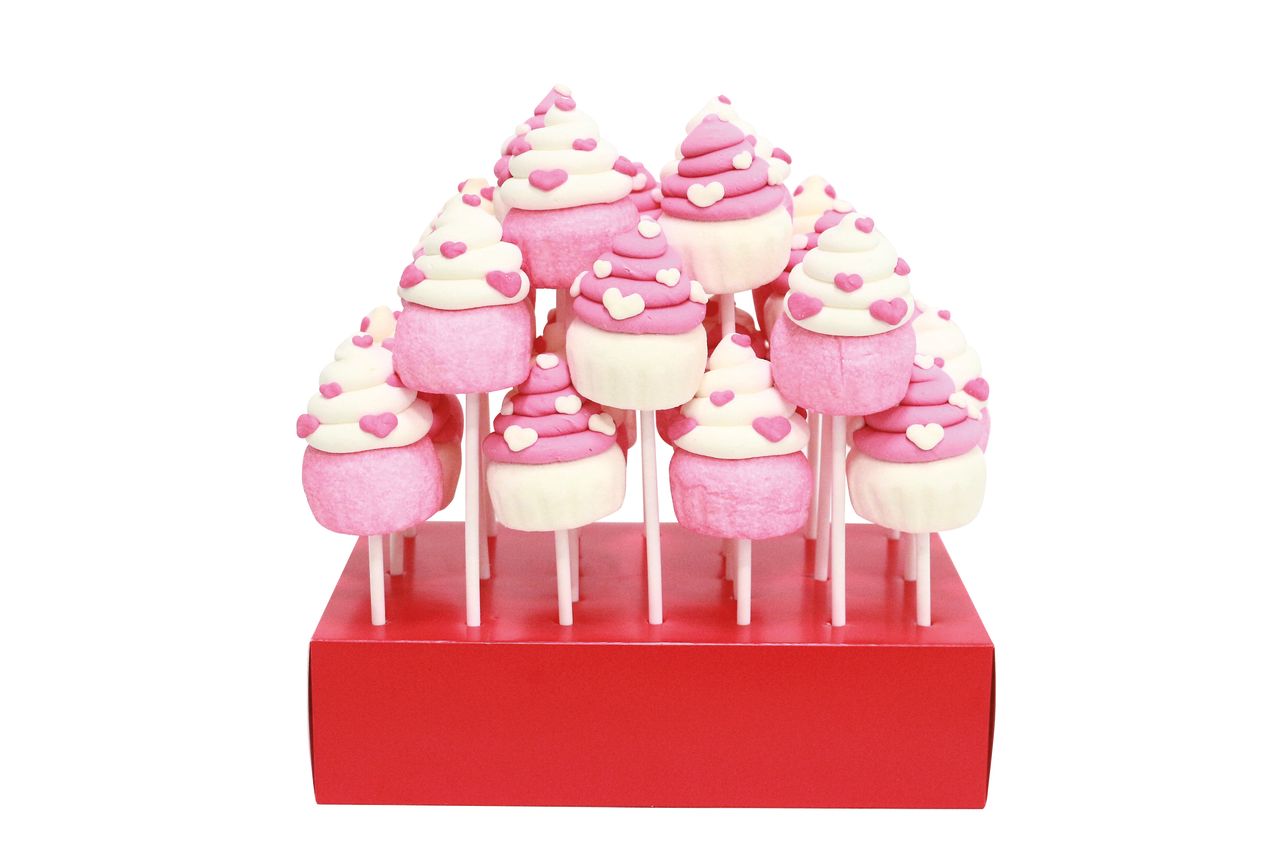 Heart Cupcake Mallow Lollipop