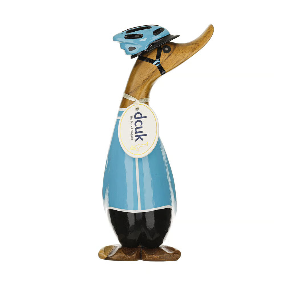 Wooden Cyclist Duckling