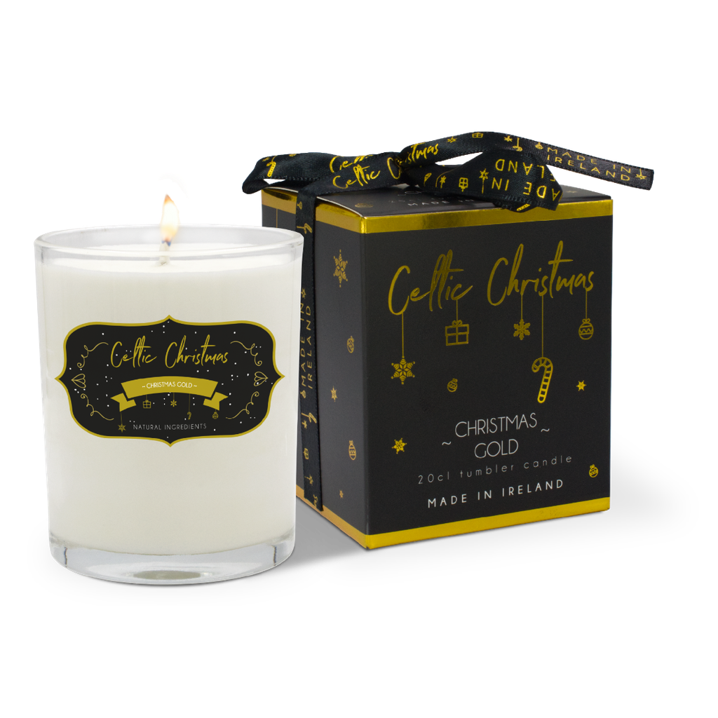 Christmas Gold Candle (1 Wick)