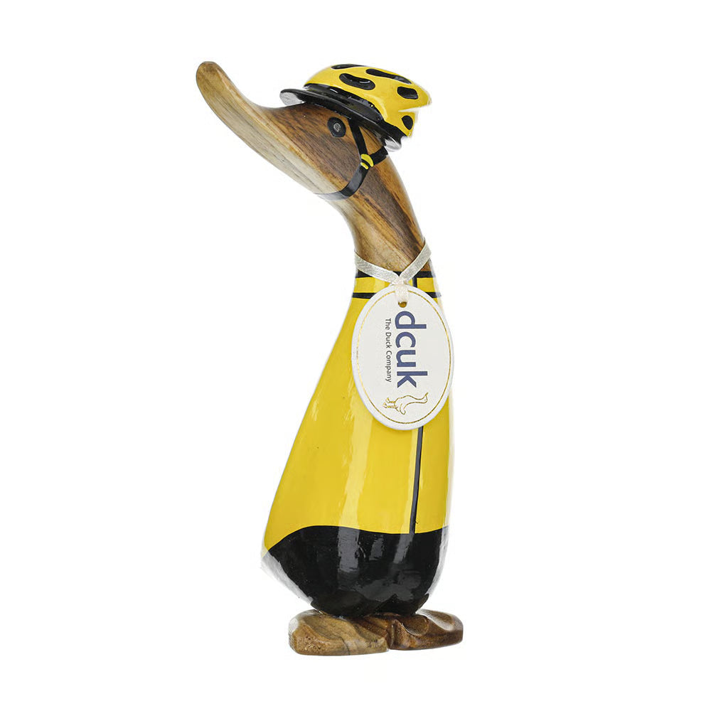 Wooden Cyclist Duckling